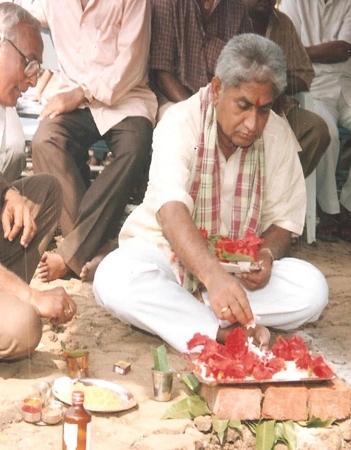 H.M and Staff room foundation stone laid by